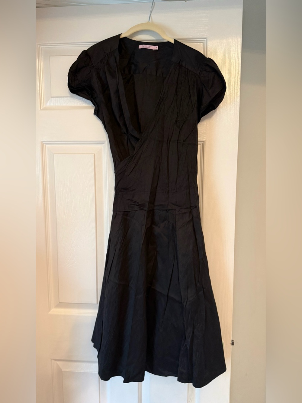 Calypso Classic Black Wrap-Style Women's Dress size small